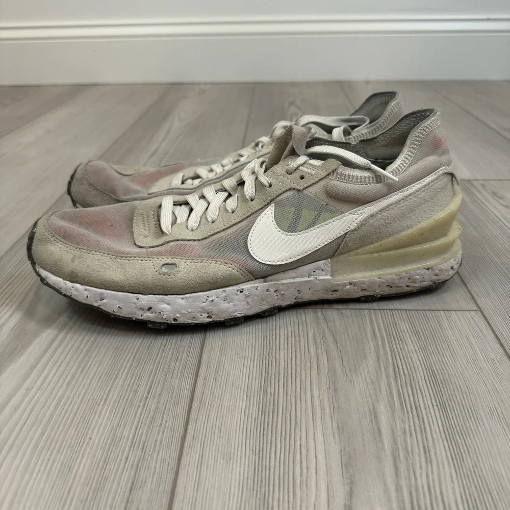 Nike Waffle One Crater SE Cream White Athletic Shoes Mens Size 12‎